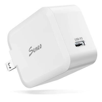 Seneo 20W  iPhone Charger| PD Wall Charger| Foldable Plug| Type C USB 